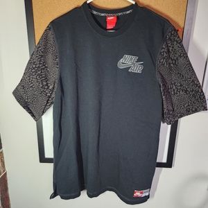 Vintage Nike Air Shirt Mens L Black Heavyweight Print Short Sleeve 1982 Tee